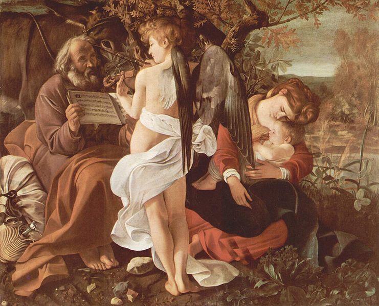  1594 - Riposo durante la fuga in Egitto, Roma, Galleria Doria Pamphilij